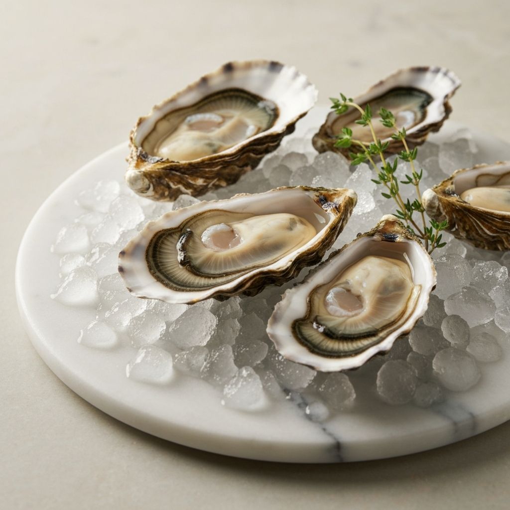 Fresh Tasmanian oysters